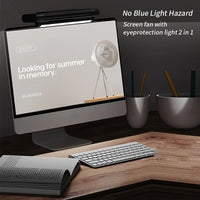 USB Bladeless Fan and Desktop Air Conditioner for Monitor Mount