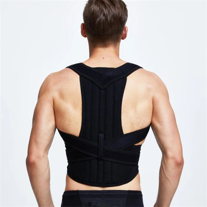 Adjustable Posture Corrector Corset - Back Straightener with Lumbar Support for Scoliosis & Pain Relief in Daily Use