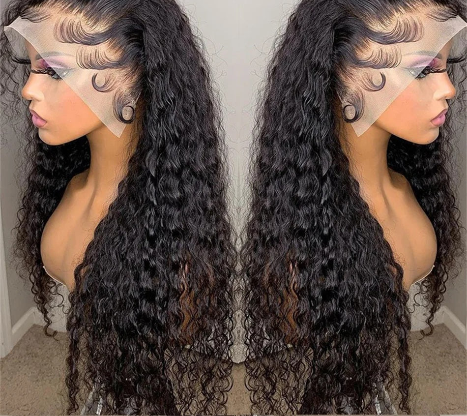 Kinky Curly HD Lace Frontal Wig – 100% Human Hair Deep Wave Brazilian Lace Front for Natural Looking Hairstyles