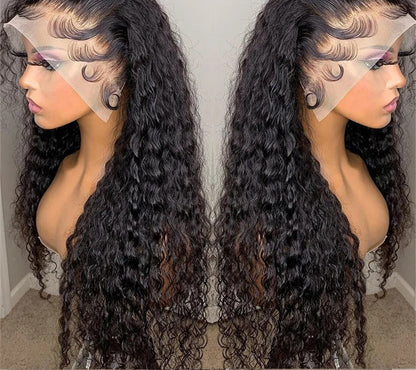 Kinky Curly HD Lace Frontal Wig – 100% Human Hair Deep Wave Brazilian Lace Front for Natural Looking Hairstyles