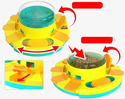Dog Puzzle Slow Feeder Toy – Interactive Treat Dispenser Bowl for Puppy IQ Training, Food Leaking Enrichment & Smart Playtime
