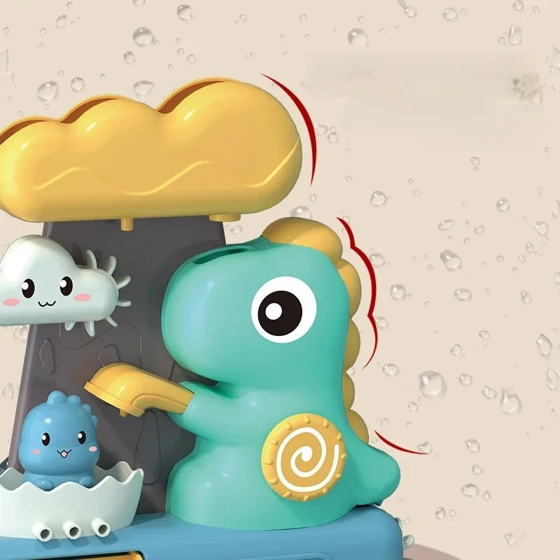Cartoon Dinosaur Bath Toys – Spinning Water Toys with Festive Appeal for Fun Bath Time, Gift Giving, and Imaginative Play for Kids