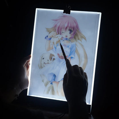 Dimmable A4 LED Light Pad Tablet – Eye Protection Diamond Painting Board for Tracing, Drawing & Embroidery Gifts