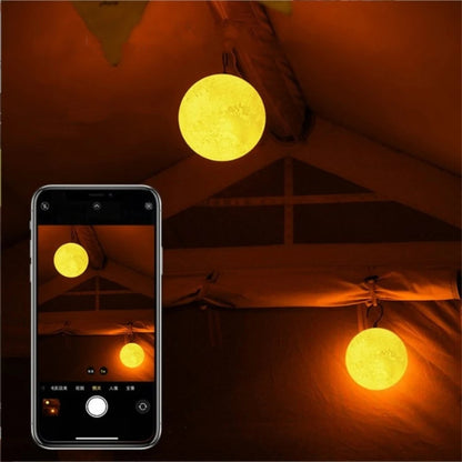 Portable Hanging Moon Lamp – Rechargeable Camping & Garden Atmosphere Light