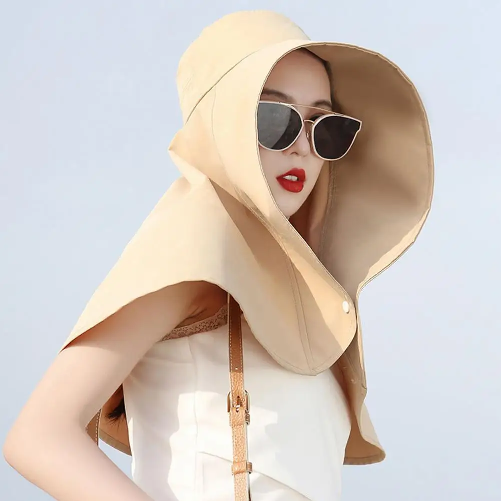 Moisture-Wicking Wide Brim Sun Hat – Breathable, Quick-Dry & Skin-Friendly UV Protection Hoodie Hat
