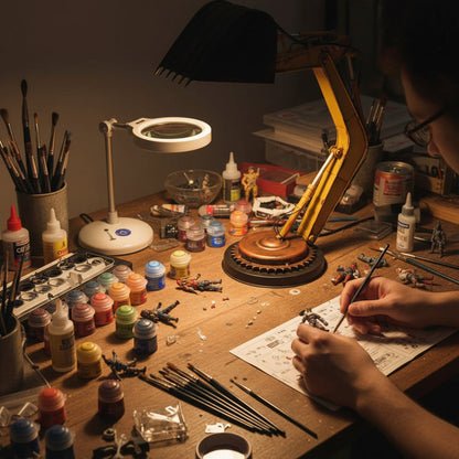 Excavator LED Table Lamp - Creative Construction Vehicle Desk Light for Kids Bedrooms, Reading and Unique Decor
