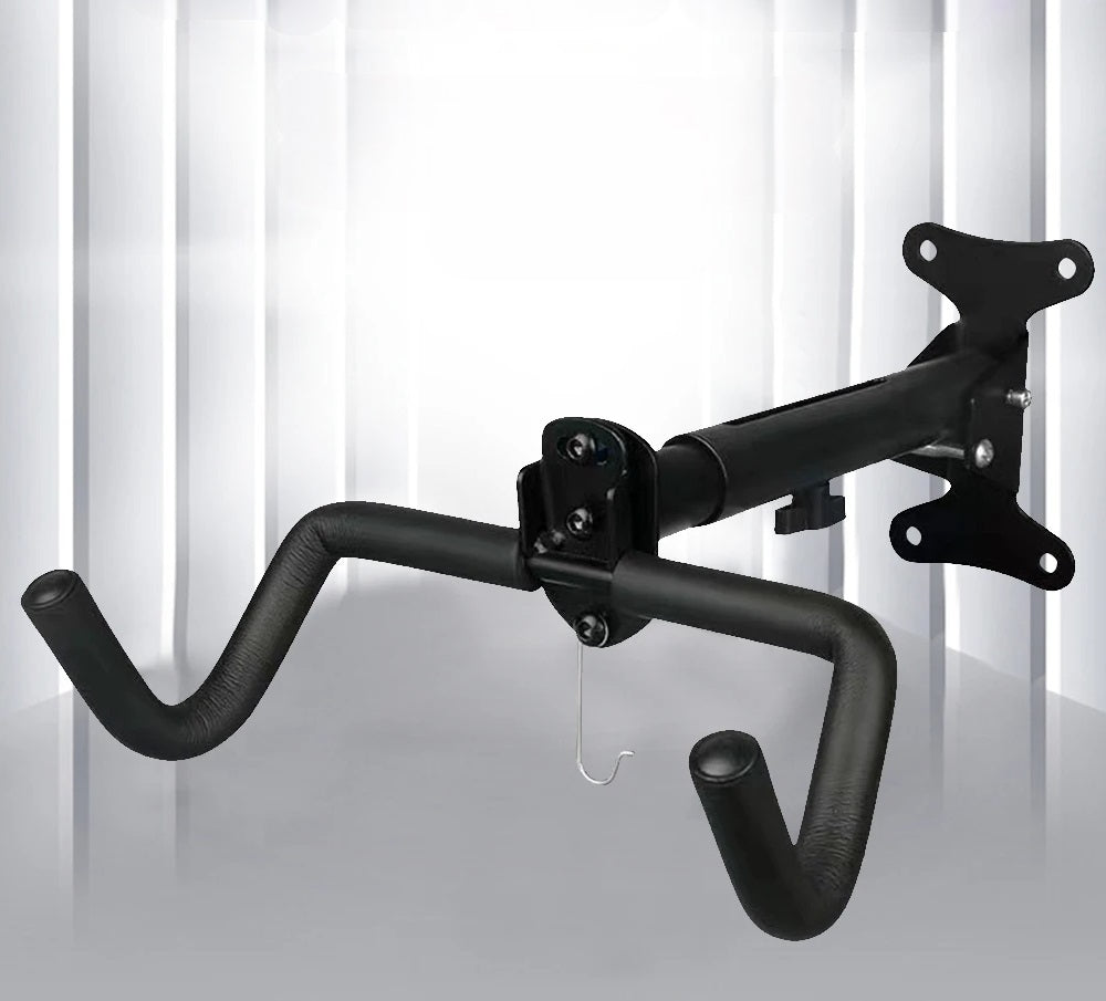 Space-Saving Bike Wall Mount Rack – Foldable Bicycle Hanger with Rim Protection