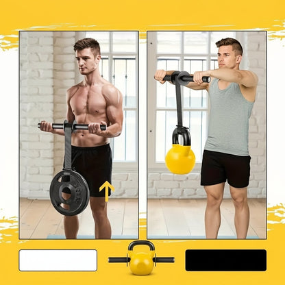 Iron Wrist & Forearm Strengthener – Universal Muscle Training Bar for Grip Power, Arm Exercise & Fitness Workouts, No Battery Required