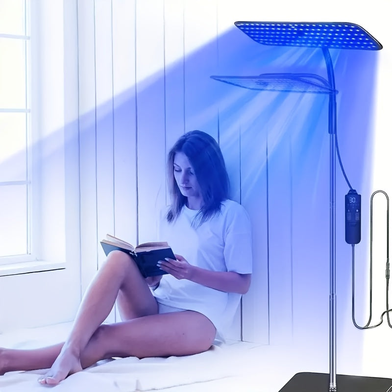 Home Tanning Lamp – Year-Round Natural Glow with Adjustable Timer, Portable Sunlight Therapy for Face and Body Tan at Home
