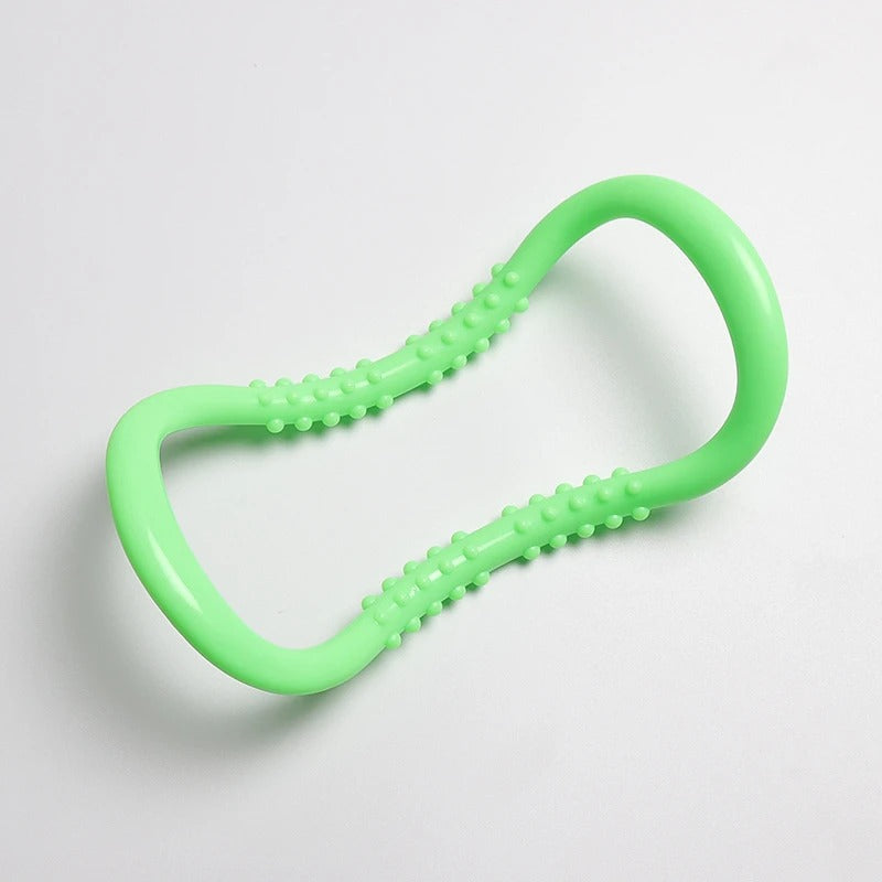 Magic Pilates Ring – Small Yoga Stretch Ring with Massage Nubs for Neck, Back & Calf