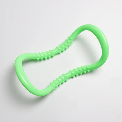 Magic Pilates Ring – Small Yoga Stretch Ring with Massage Nubs for Neck, Back & Calf