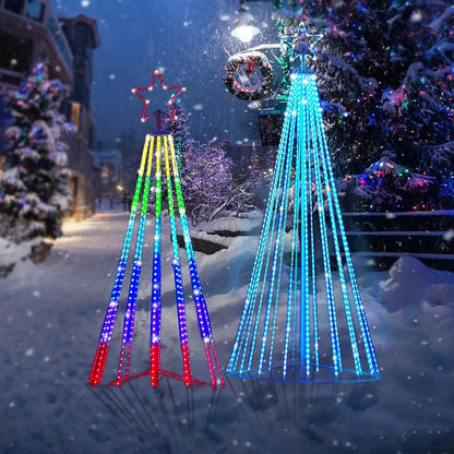 Multicolor LED Animated Lightshow Christmas Tree For Outdoor