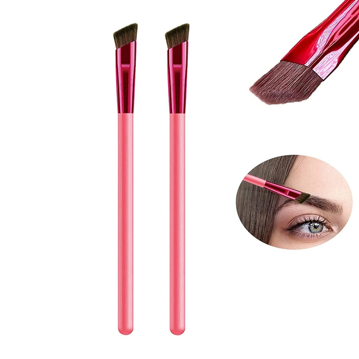 Hair Stroke Brow Stamp Brush - 4D Eyebrow Hair Stroke Brush
