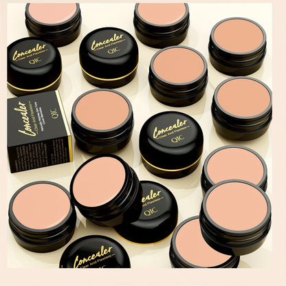 Waterproof Full Coverage Concealer – Plant-Based Matte Cream to Hide Scars, Blemishes & Dark Spots for All Skin Tones