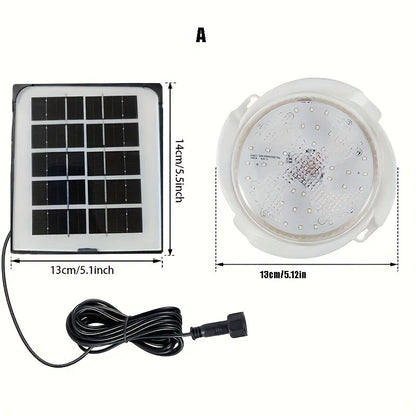 LED Solar Ceiling Light with Remote – Dimmable Indoor & Outdoor Ceiling Lamp for Bedroom, Corridor, Garden with Timer Control
