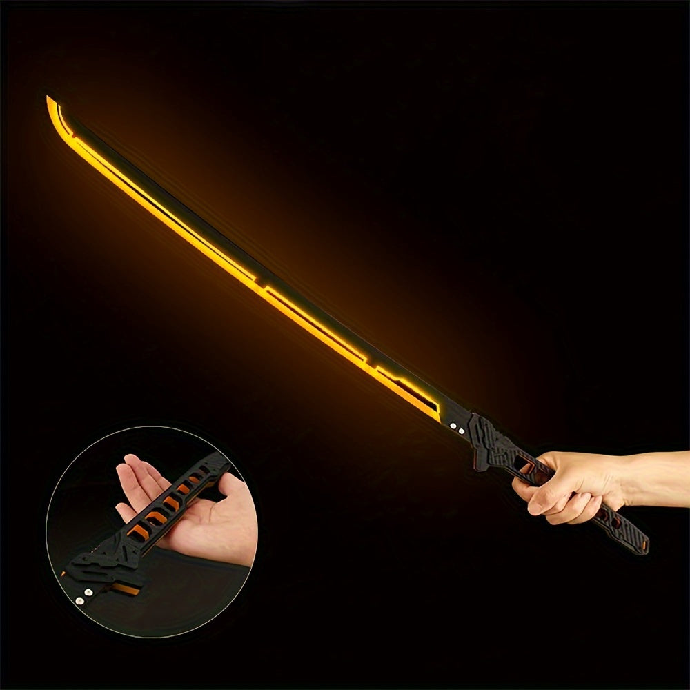 Cyberpunk LED Katana – Light-Up Samurai Sword Replica for Futuristic Cosplay, Combat Roleplay, and Sci-Fi Costume Accessory Displays