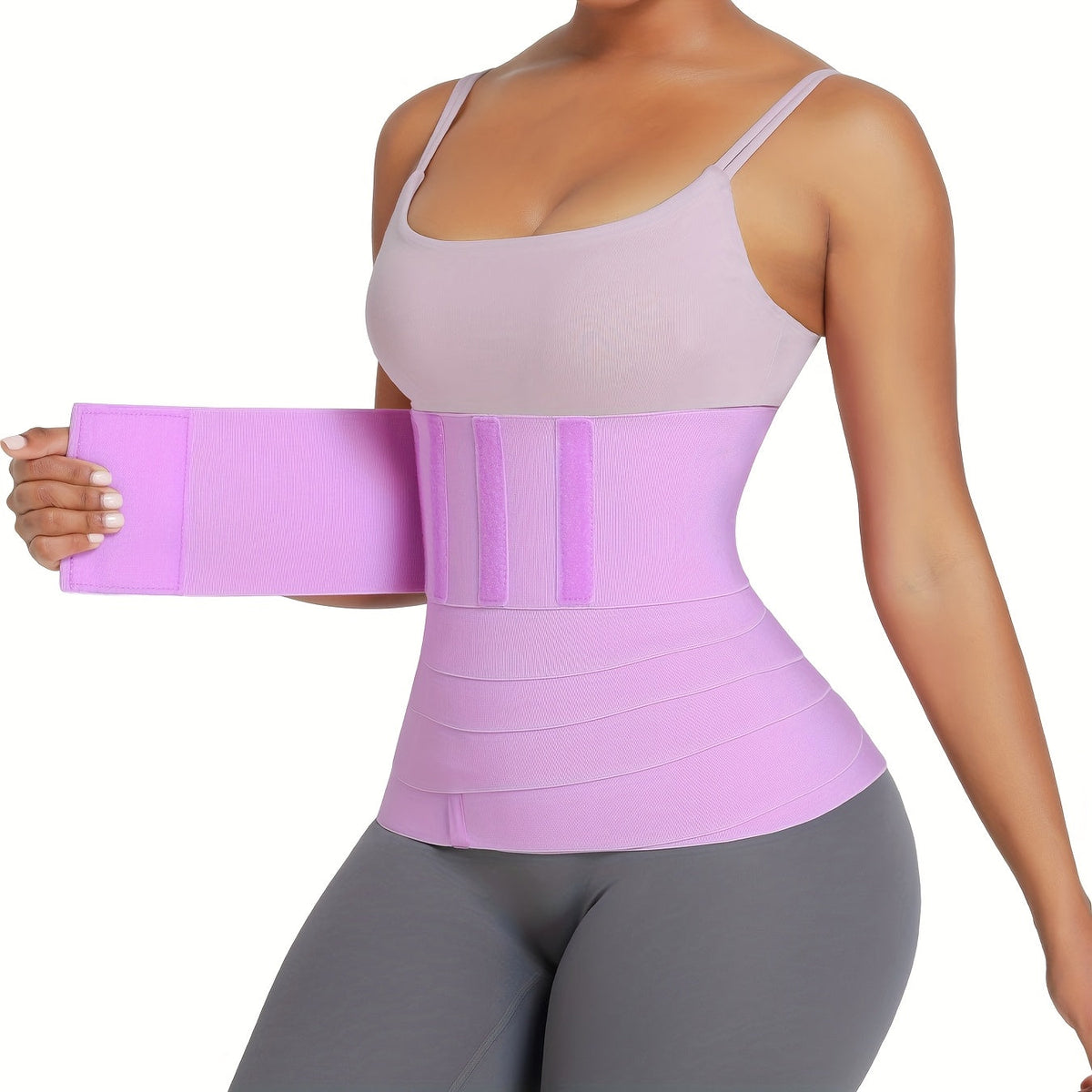 Women’s Silicone Waist Trainer Sauna Belt – Adjustable Body Shaper Wrap for Tummy Control, Weight Loss, and Workout Support