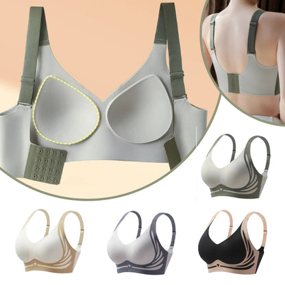 Seamless Anti-Gravity Sports Bras – 4-Pack Lifting, Shaping, and Chest Support Underwear for Active Women with Comfortable Compression
