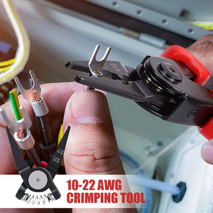 Plier Tool Set - 5 Pieces Quick Change Pliers Head Set with Wire Pliers, Scissors, Cable Cutter, Wire Stripper, Crimping Pliers for Home Use