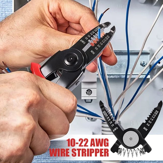 Plier Tool Set - 5 Pieces Quick Change Pliers Head Set with Wire Pliers, Scissors, Cable Cutter, Wire Stripper, Crimping Pliers for Home Use