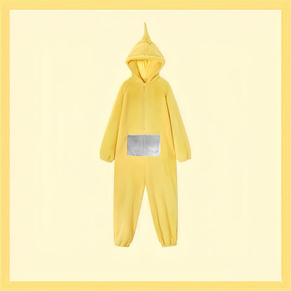 Tweenie Costume Onesie – Soft Cartoon Pajama with Hood & Glasses for Halloween & Party Fun