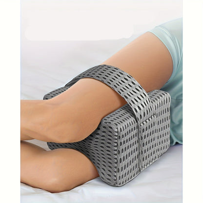 Adjustable Leg Clamp Pillow with Breathable Mesh Strap – Soft Comfort for Side Sleepers, Reduces Pressure, Aligns Spine & Improves Sleep