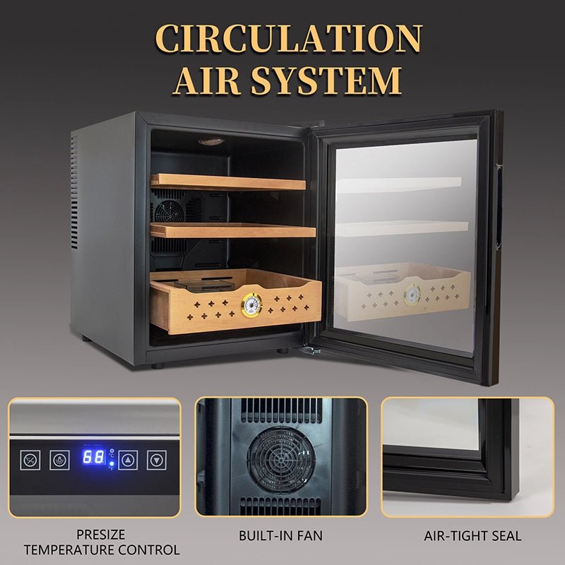 Electric Humidor - 300 Counts Capacity Cigar Humidor Humidifiers with Constant Temperature Controller ( 50L)