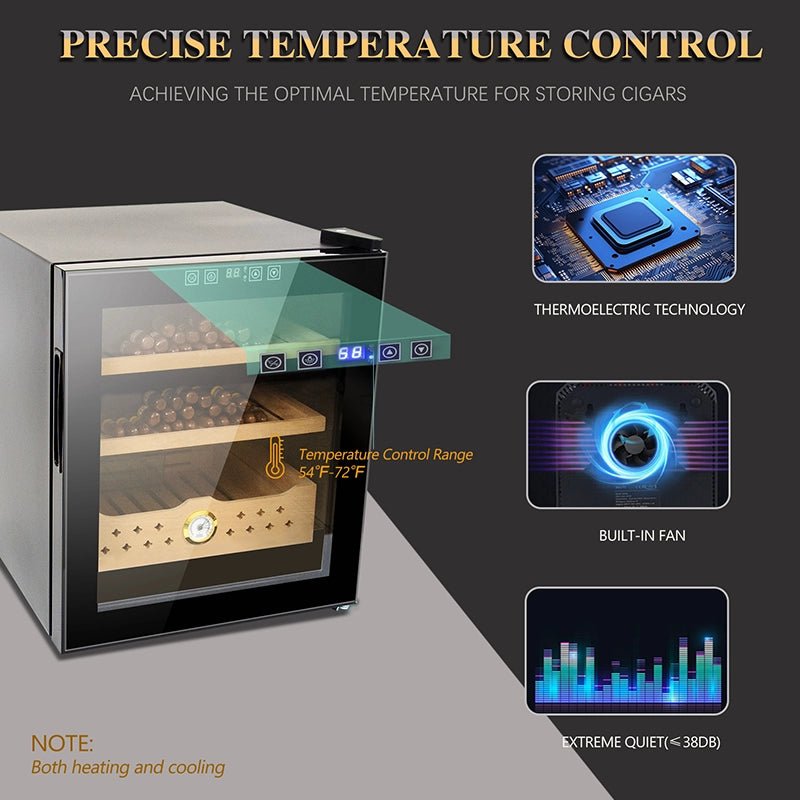 Electric Humidor - 300 Counts Capacity Cigar Humidor Humidifiers with Constant Temperature Controller ( 50L)