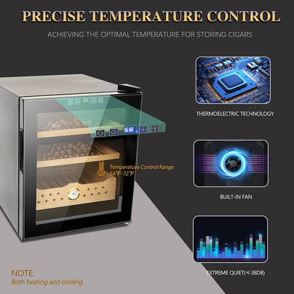 Electric Humidor - 300 Counts Capacity Cigar Humidor Humidifiers with Constant Temperature Controller ( 50L)