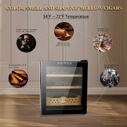 Electric Humidor - 300 Counts Capacity Cigar Humidor Humidifiers with Constant Temperature Controller ( 50L)