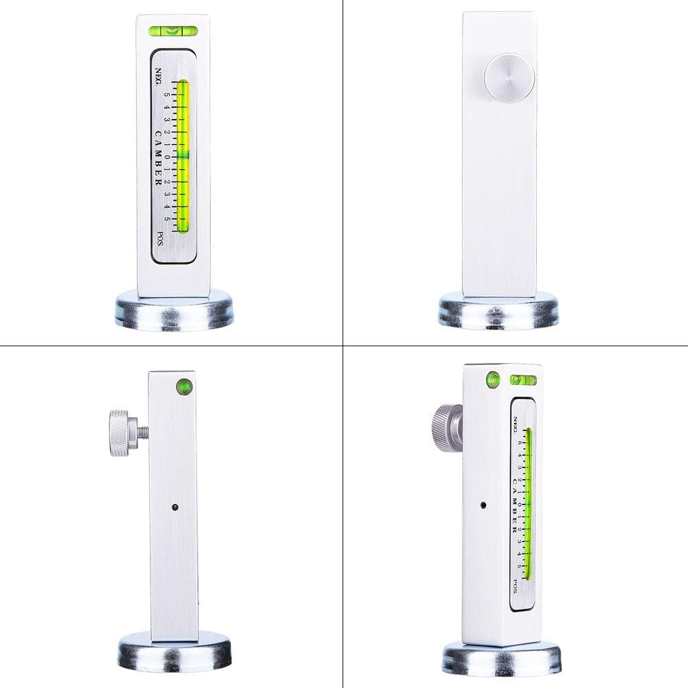 Automotive Magnetic Wheel Alignment Gauge – Adjustable Four-Wheel Camber Castor Strut Tool for Car, Truck, or RV Tire Repair