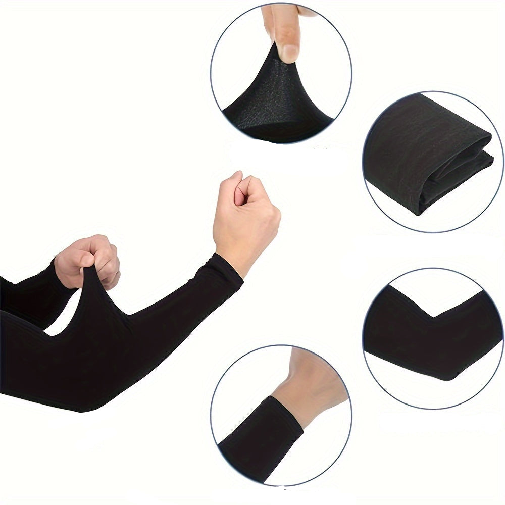 Men’s Arm Compression Sleeves – 3 Pairs UV Protection & Sun Sleeves for Outdoor Sports & Daily Workwear