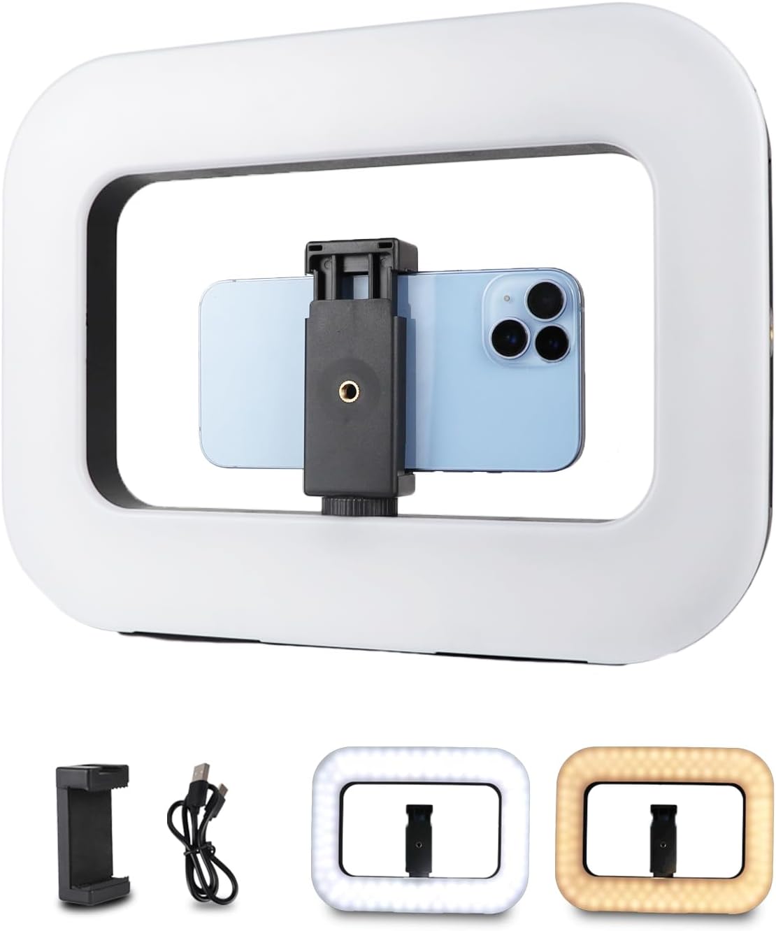 Smartphone Video Rig Stabilizer – Handheld Filmmaking Setup with Ring Light for TikTok, YouTube, Vlogging & Live Recording