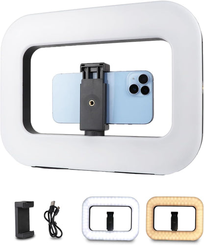 Smartphone Video Rig Stabilizer – Handheld Filmmaking Setup with Ring Light for TikTok, YouTube, Vlogging & Live Recording
