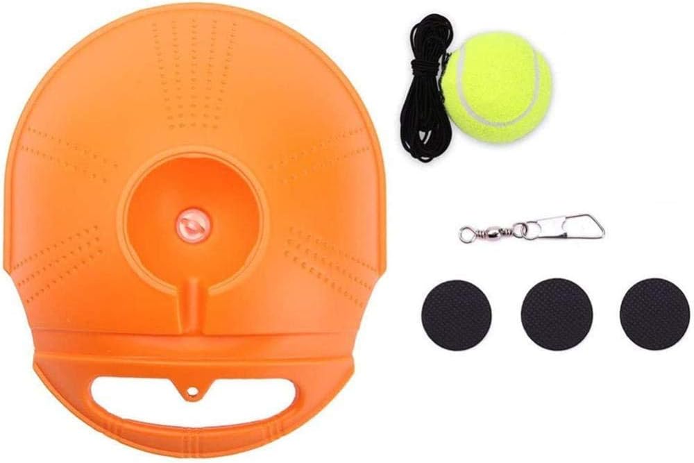 Heavy Duty Tennis Training Aid – Self-Rebound Practice Trainer with Elastic Rope and Weighted Base, Perfect Partner for Solo Tennis Training and Ball Control