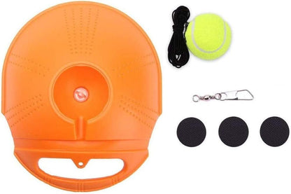 Heavy Duty Tennis Training Aid – Self-Rebound Practice Trainer with Elastic Rope and Weighted Base, Perfect Partner for Solo Tennis Training and Ball Control