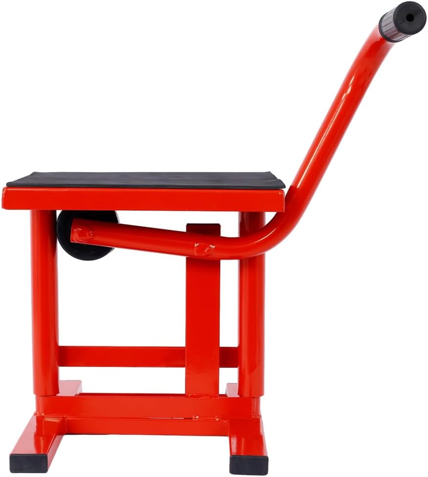 Adjustable Motorcycle Dirt Bike Lift Stand – Heavy-Duty Steel Jack (11"-16.5") with 330 LBS Load Capacity