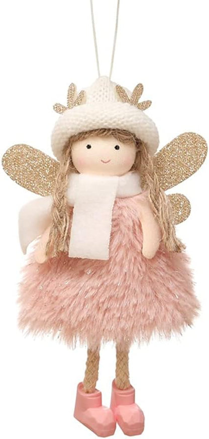 Christmas Angel Doll Tree Hanging Decor – Cute Ornaments for Xmas Trees, New Year Decorations, Holiday Parties, and Festive Home Styling