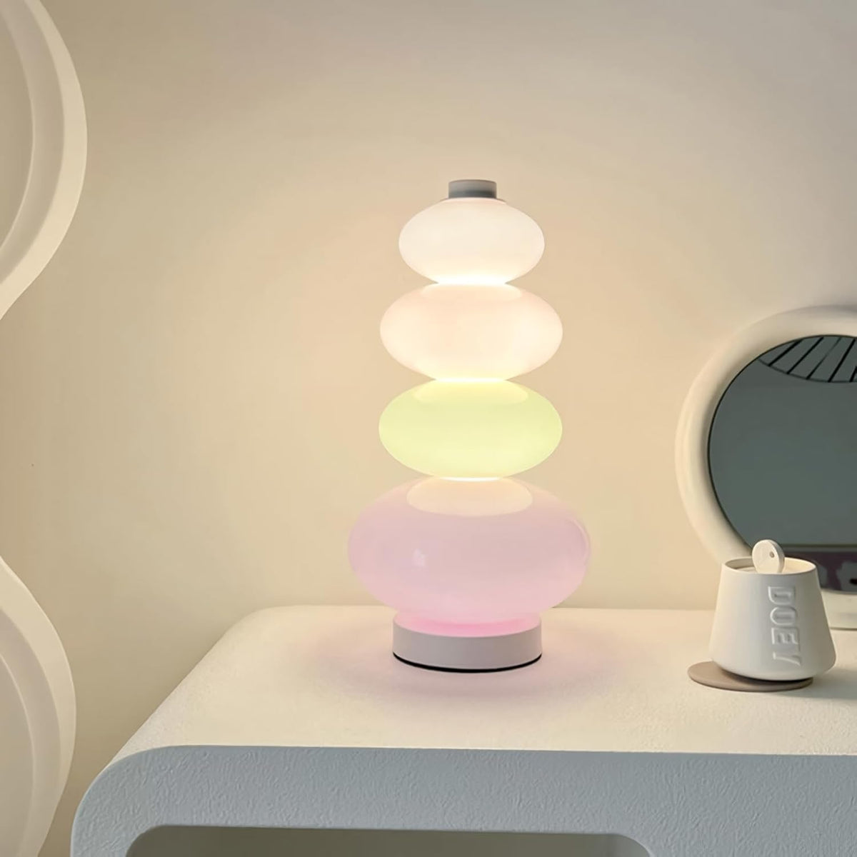 Adjustable RGB LED Table Lamp – 16-Color DIY Atmosphere Light for Bedroom, Bars, and Romantic Dining