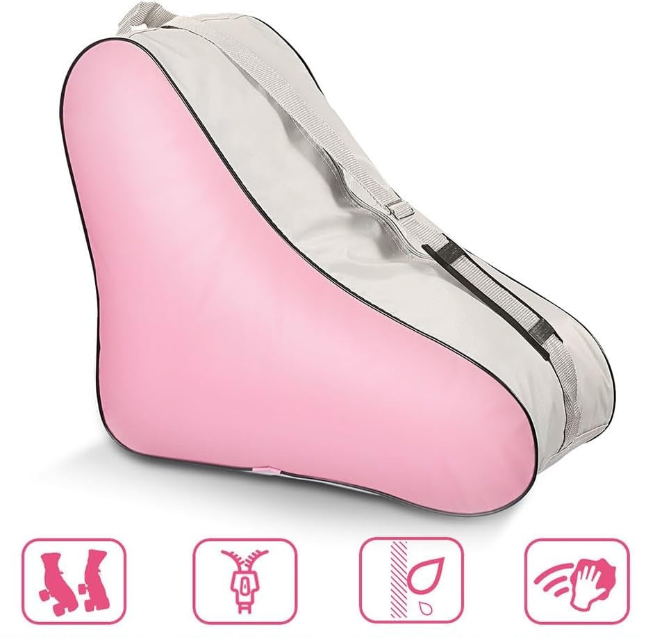 Stylish Roller Skate Bag – Breathable Inline & Ice Skate Tote with Adjustable Shoulder Strap