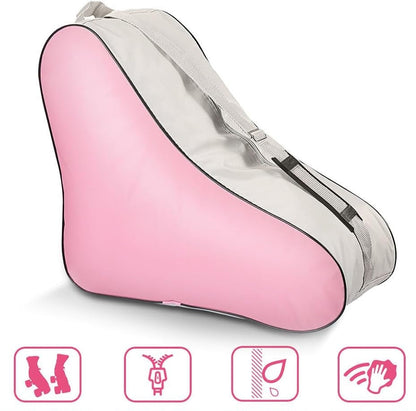 Stylish Roller Skate Bag – Breathable Inline & Ice Skate Tote with Adjustable Shoulder Strap