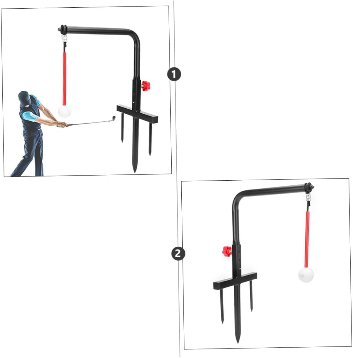 Golf Swing Trainer Aid – Pure Path Hitting & Practice Training Tool for Perfect Golf Swings & Accuracy