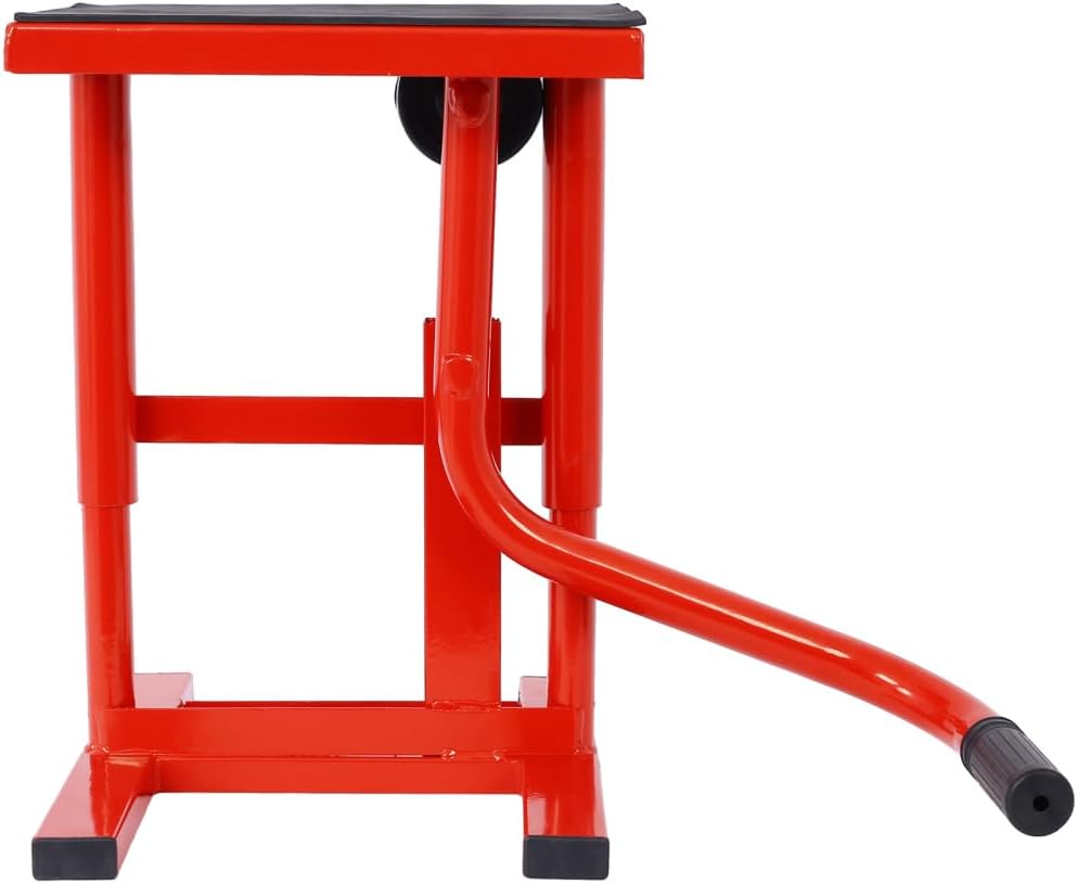 Adjustable Motorcycle Dirt Bike Lift Stand – Heavy-Duty Steel Jack (11"-16.5") with 330 LBS Load Capacity
