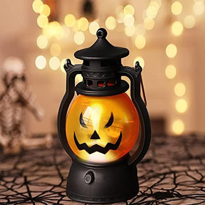 Halloween Pumpkin Lantern Lights – Handheld LED Kerosene-Style Lamps for Cosplay, Garden, Patio, Camping, and Home Halloween Decorations