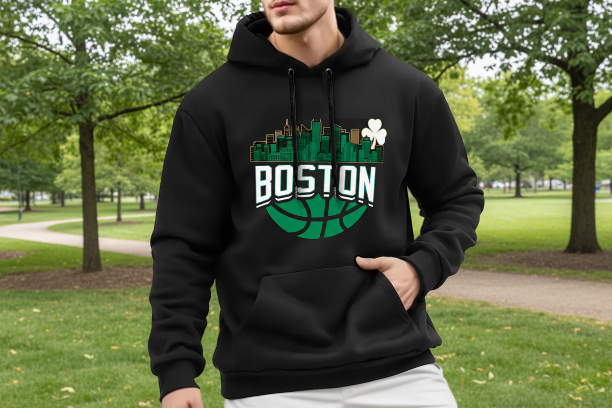 Men’s Casual Hoodie with Kangaroo Pocket – Graphic Printed Polyester Sweatshirt for Spring & Fall Outfits