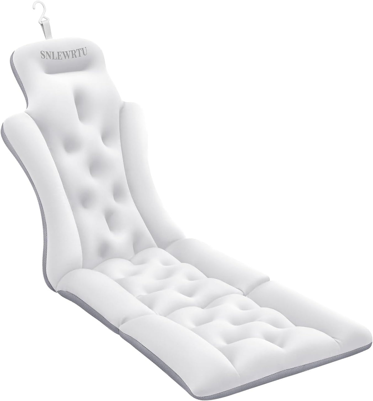 Suction Cup Bath Pillow Mat – 96 Ergonomic Non-Slip Cushion for Head & Back Support, Spa-Like Comfort for Adults
