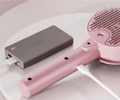 Steam Pet Brush for Cats – USB Rechargeable Hair Removal & Grooming Comb with Gentle Steam
