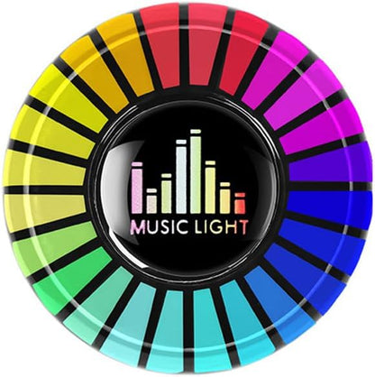 LED Music Rhythm Light – RGB Sound Control Ambient Strip for Car, Home & Party Décor, Adjustable Light Effects