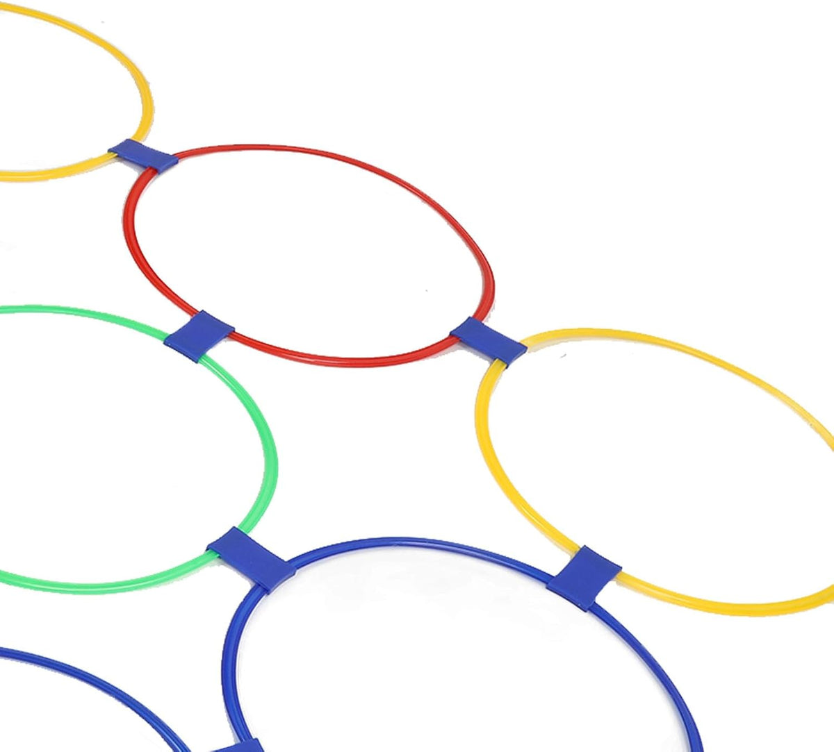 Lattice Jump Ring Game Set for Kids – 10 Hoops with Connectors for Outdoor Park Activities, Physical Training, and Fun Exercise Play