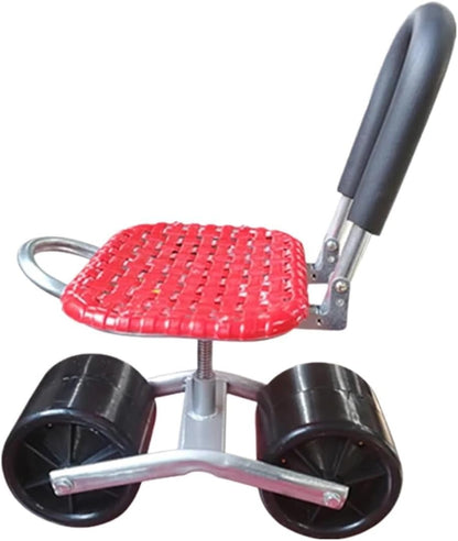 Rolling Garden Cart Stool – Multi-Wheel Work Seat for Planting, Picking, and Outdoor Gardening Comfort